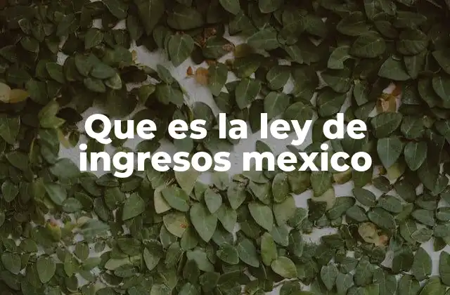 Que es la Ley de Ingresos Mexico 2 ¿Cómo se relaciona la Ley de Ingresos con el desarrollo local?