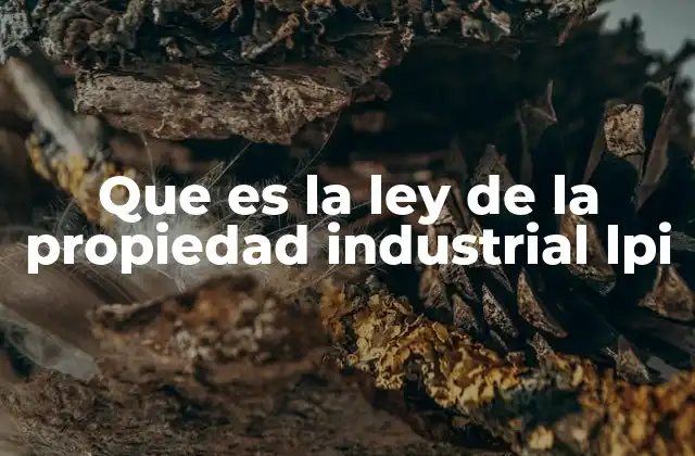 El marco legal de protección industrial en México