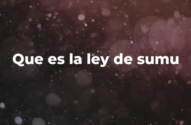 Que es la Ley de Sumu 2 El concepto de equilibrio en el marco de Sumu