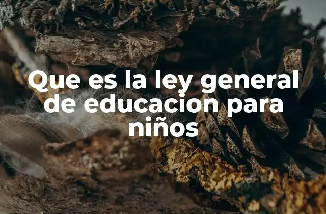Que es la Ley General de Educacion para Niños 2 El papel de la educación en la formación de niños y niñas en México