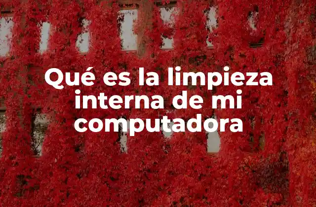 Qué es la Limpieza Interna de Mi Computadora