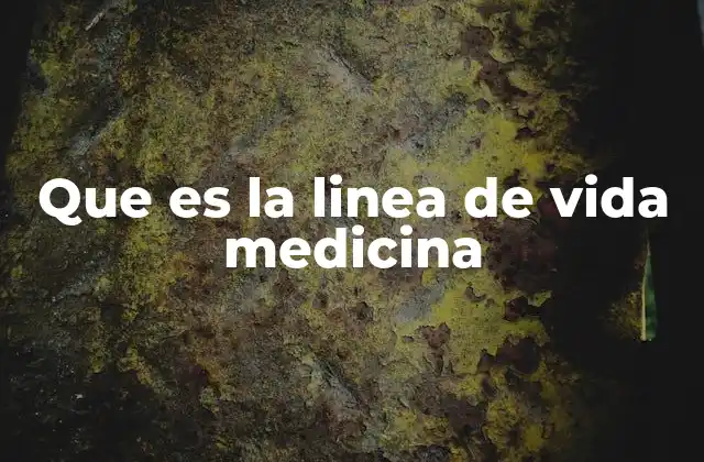 Que es la Linea de Vida Medicina
