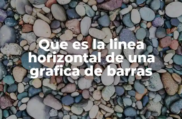 Que es la Linea Horizontal de una Grafica de Barras