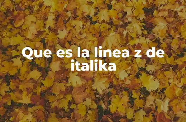 Que es la Linea Z de Italika