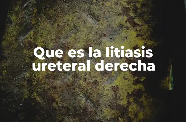 Que es la Litiasis Ureteral Derecha 2 Causas y factores de riesgo de la presencia de cálculos en el sistema urinario