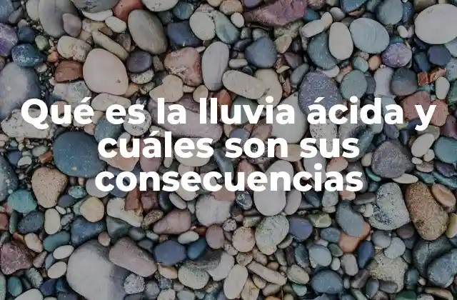 Qué es la Lluvia Ácida y Cuáles Son Sus Consecuencias