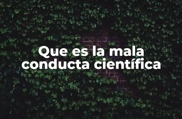 Que es la Mala Conducta Científica 2 El impacto de la mala conducta en la comunidad científica