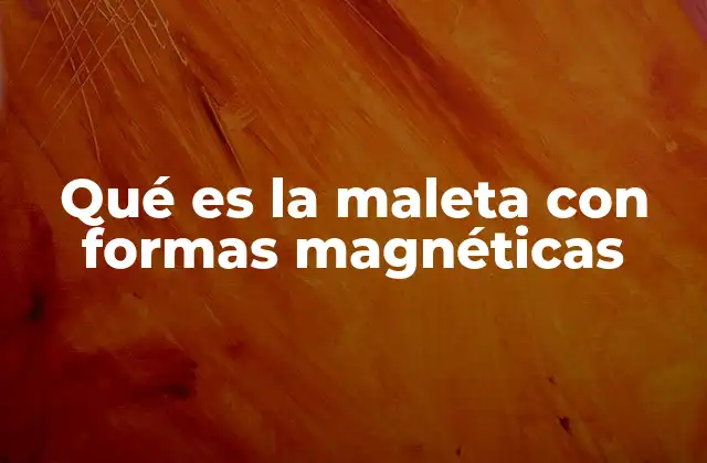 Qué es la Maleta con Formas Magnéticas