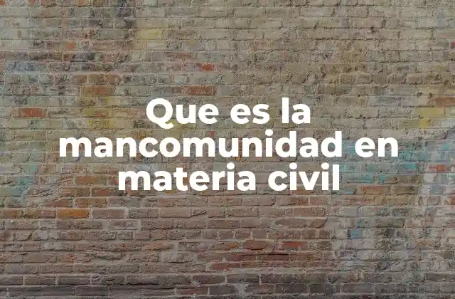 Que es la Mancomunidad en Materia Civil 2 La mancomunidad como herramienta de organización colectiva