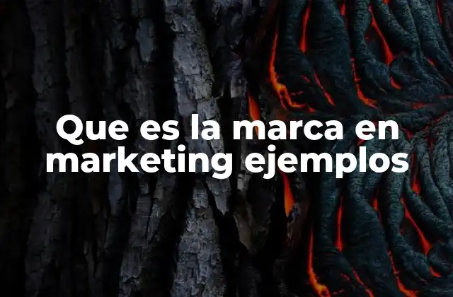 Que es la Marca en Marketing Ejemplos