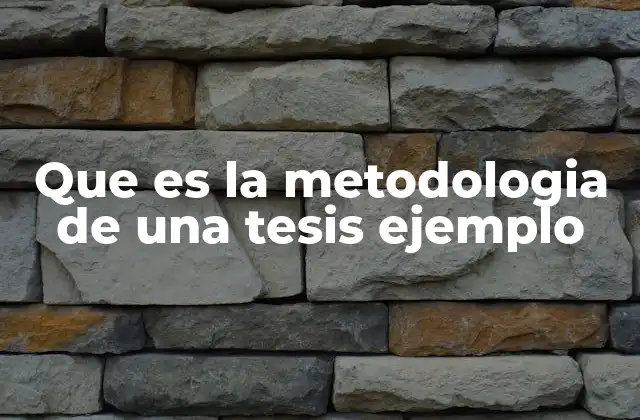 La importancia de una metodología clara y coherente