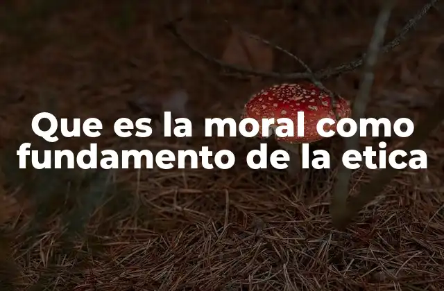 Que es la Moral como Fundamento de la Etica 2 La base de las decisiones humanas