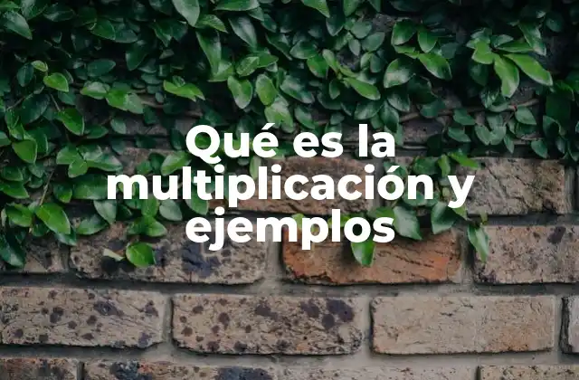 El concepto de multiplicación sin mencionar directamente la palabra clave