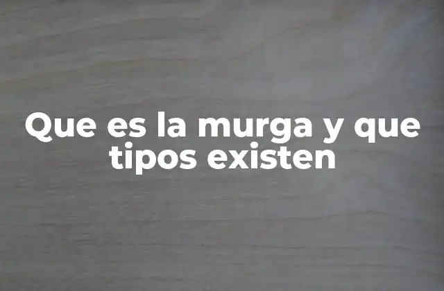 Que es la Murga y que Tipos Existen