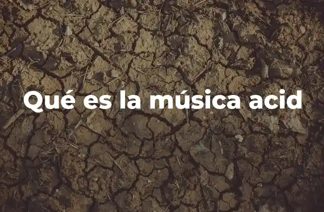Qué es la Música Acid