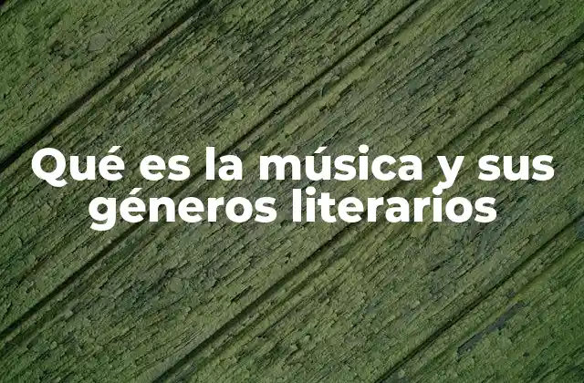 La intersección entre la música y la literatura