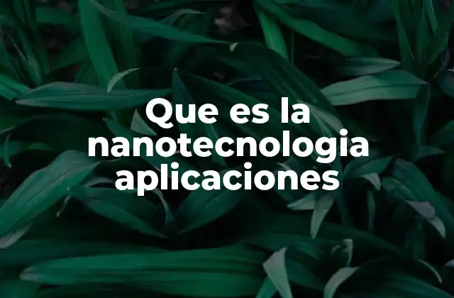 Que es la Nanotecnologia Aplicaciones 2 El impacto de la nanociencia en la vida moderna