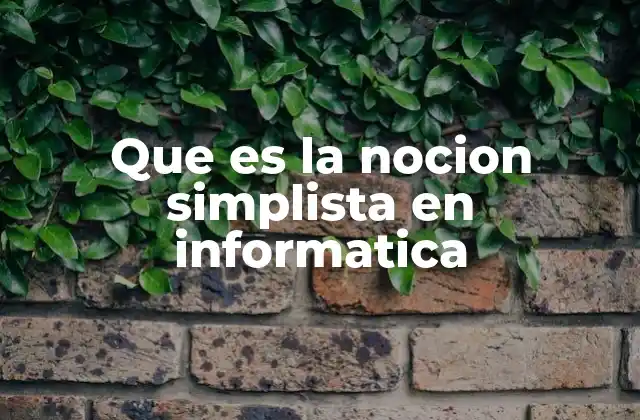 Que es la Nocion Simplista en Informatica 2 La importancia de evitar visiones simplistas en el aprendizaje de la programación