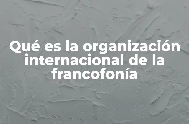 Qué es la Organización Internacional de la Francofonía 2 El papel de la OIF en la preservación cultural y lingüística