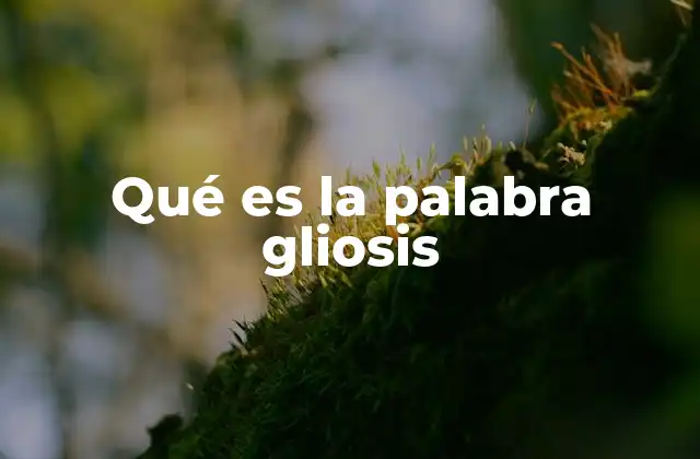Qué es la Palabra Gliosis 2 La respuesta del cerebro ante el daño: una mirada desde el sistema glial