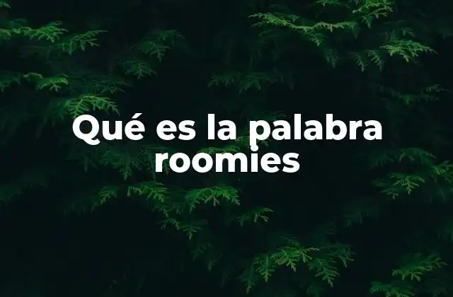El uso de roomies en contextos modernos