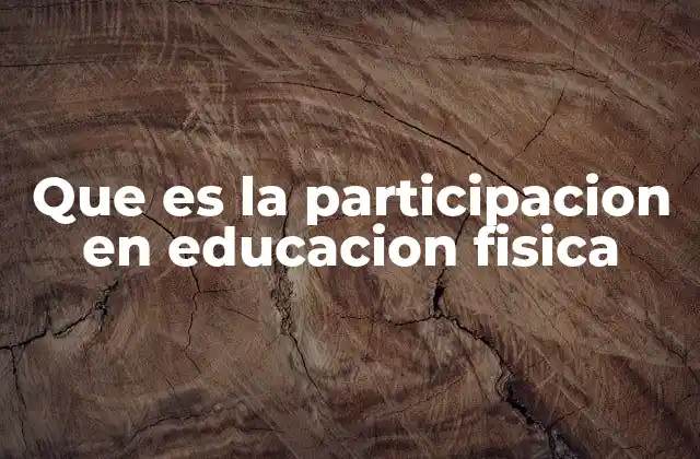 Que es la Participacion en Educacion Fisica 2 El rol de la participación en el desarrollo escolar