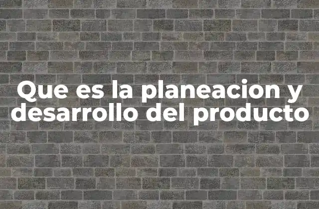 Que es la Planeacion y Desarrollo Del Producto 2 El proceso detrás de la creación de un producto