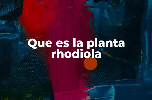 La rhodiola y su papel en la salud moderna