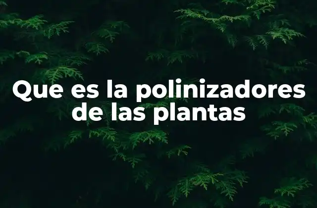 Que es la Polinizadores de las Plantas