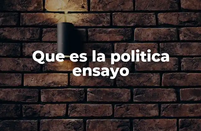 El ensayo político como herramienta de análisis social