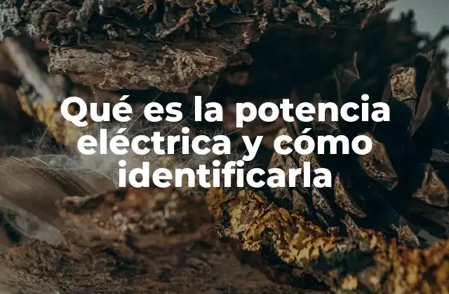 Qué es la Potencia Eléctrica y Cómo Identificarla