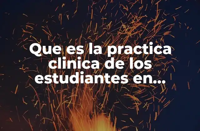 Que es la Practica Clinica de los Estudiantes en Enfermeria