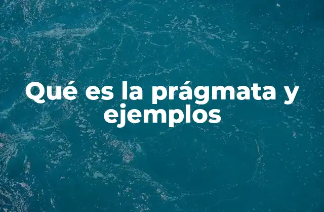 Qué es la Prágmata y Ejemplos
