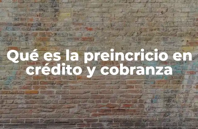 El papel de la preincrición en el manejo de deudas