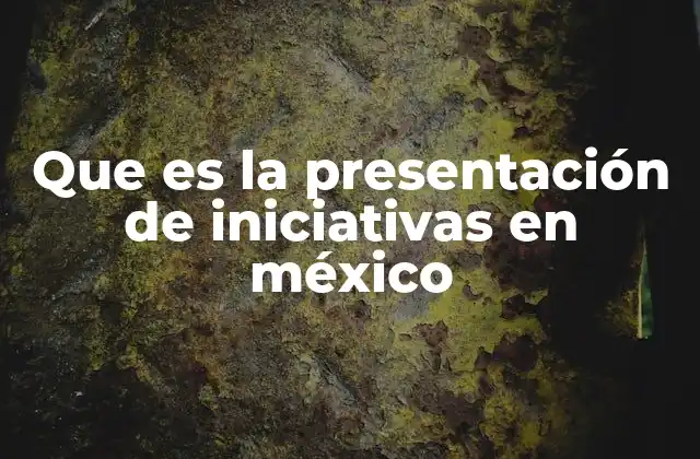 Que es la Presentación de Iniciativas en México 2 El papel de los legisladores en la presentación de propuestas