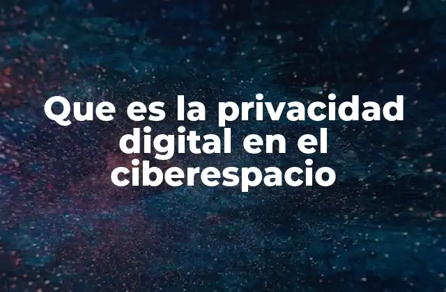 Que es la Privacidad Digital en el Ciberespacio 2 La importancia de proteger la información en el mundo conectado
