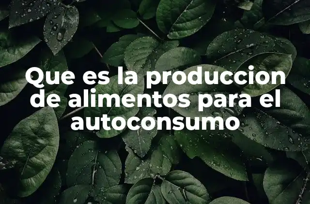 Que es la Produccion de Alimentos para el Autoconsumo 2 La importancia de cultivar alimentos en el hogar