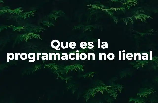 Que es la Programacion No Lienal 2 Aplicaciones y relevancia de la optimización no lineal