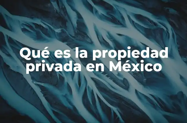 Qué es la Propiedad Privada en México 2 La importancia de la propiedad privada en la economía mexicana