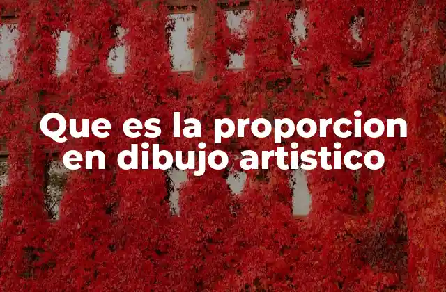 Que es la Proporcion en Dibujo Artistico