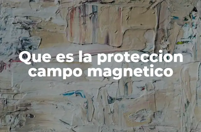 Que es la Proteccion Campo Magnetico