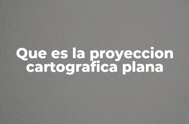 Que es la Proyeccion Cartografica Plana 2 Características técnicas de las proyecciones planas