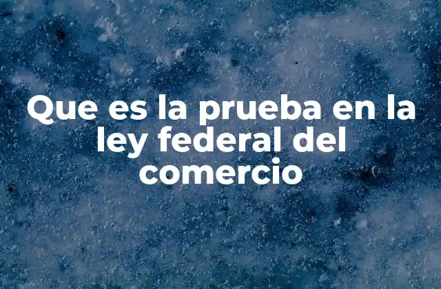 Que es la Prueba en la Ley Federal Del Comercio 2 La relevancia de la prueba en los conflictos mercantiles