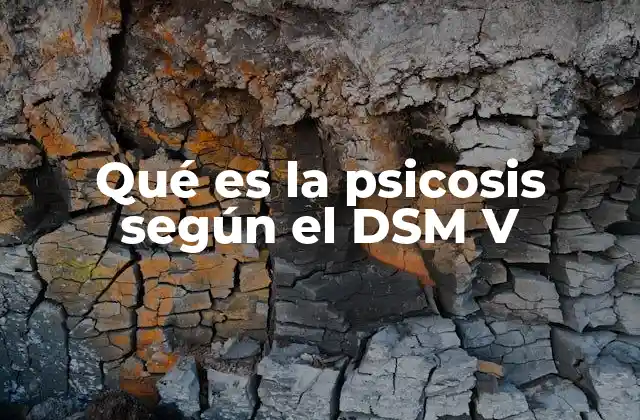 Qué es la Psicosis según el Dsm V