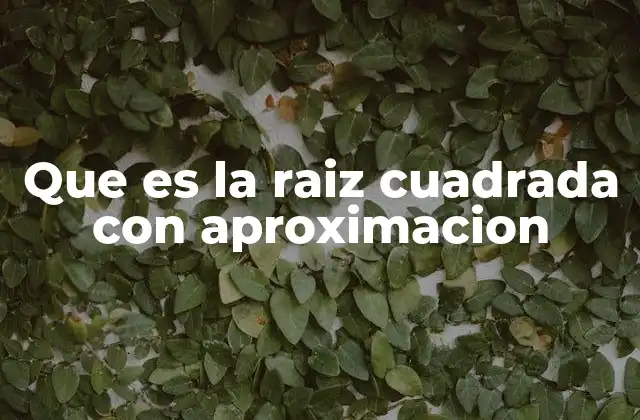 La importancia de calcular raíces cuadradas sin precisión exacta