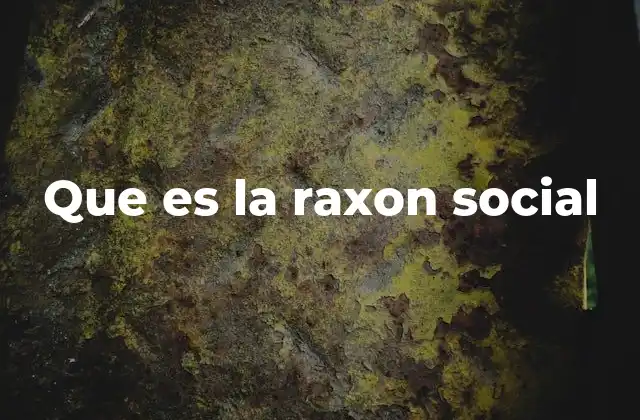 Que es la Raxon Social