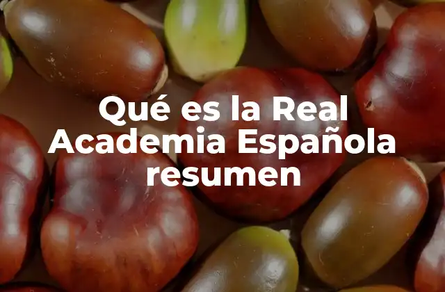 Qué es la Real Academia Española Resumen 2 El papel de la Real Academia Española en la cultura hispanohablante