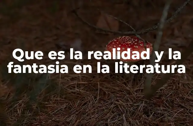 Que es la Realidad y la Fantasia en la Literatura