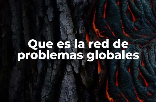 Que es la Red de Problemas Globales