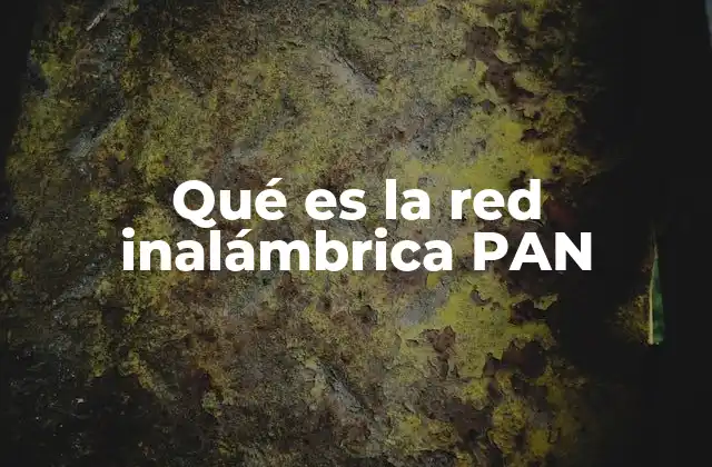 Qué es la Red Inalámbrica Pan
